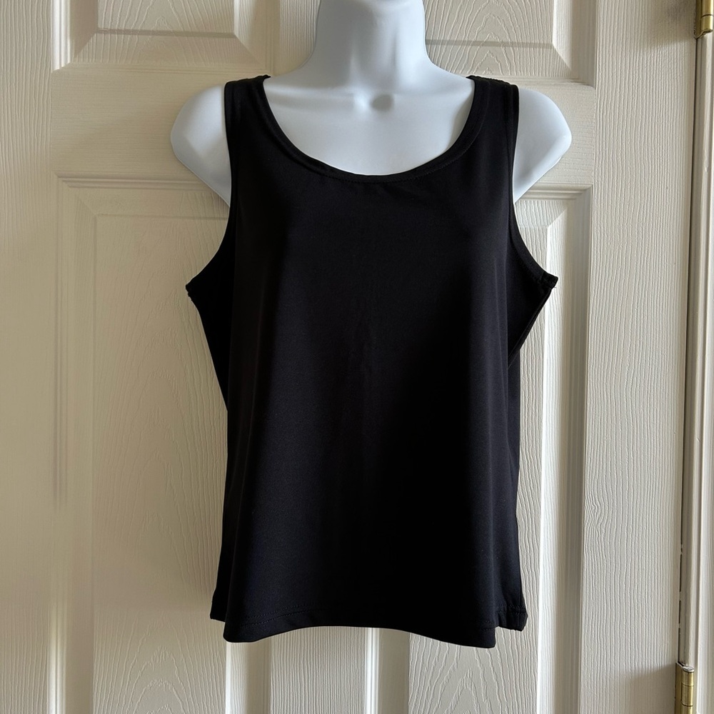 Black Sleeveless Stretch Top